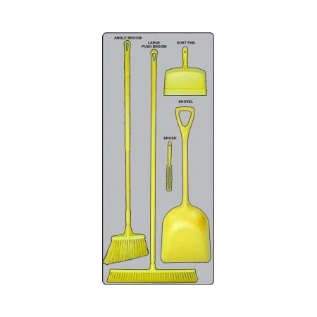 Accuform DRY ZONE STOREBOARDS MAXDUTY PSB612GTYL PSB612GTYL